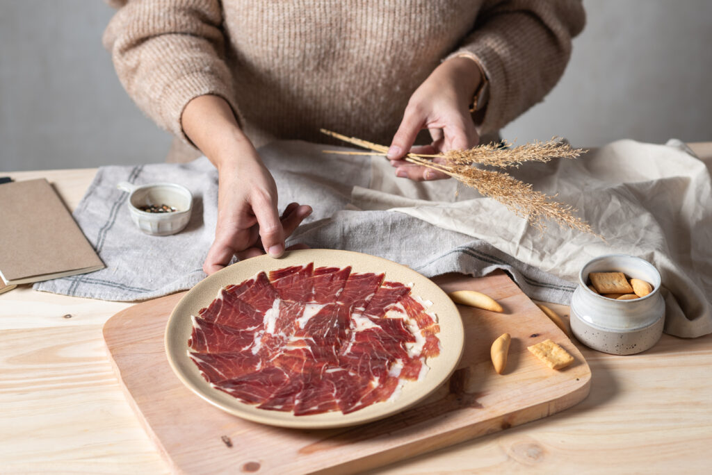 Teller mit iberischem Schinken